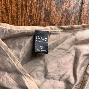 Dazy Women's Tan Crop Top